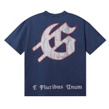 Godspeed T Shirts Skull Baseball Players Printed Cotton Casual Short Sleeves Men and Women