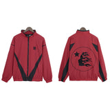 Hellstar Jackets & Sweatpants Flight Jacket Windbreaker Jacket Zip Sports Casual Trousers