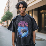 Mens Vintage T Shirt Printed Old Short Sleeve T-Shirt