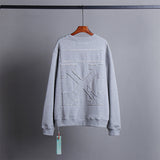 OW Sweatshirt Patchwork Crew Neck Sweatshirt