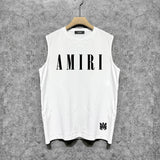 Amiri tank top letter spider printing