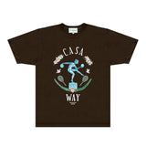 Casablanca T Shirts Fashion Print Street