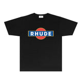 Rhude T Shirts Printed Trendy Pure Cotton