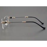 CHH Chrome Hearts Glasses Japanese Sven Versatile Handmade Frameless Retro Pure Titanium Square Glasses Frame