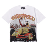 Godspeed T Shirts Racing Wins Scene Printed Cotton Casual Short Sleeves Men and Women