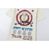 Travis Scott T Shirts Cactus Jack x Utopia Tour Utopia joint model Heaven and Hell short sleeve