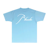 Rhude T Shirts Printed Trendy Pure Cotton