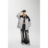 Unisex Coat Loose Thick Stand-up Collar Cotton-Padded Coat Coat