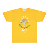 Casablanca T Shirts Fashion Print Street