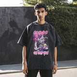 Mens Vintage T-Shirt Printed Short Sleeve T-Shirt