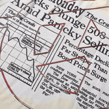 Godspeed T Shirts Newspaper Skull Printing Cotton Casual Short Sleeves Men and Women