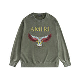 Amiri Distressed Sweatshirt Printed Trendy Pure Cotton