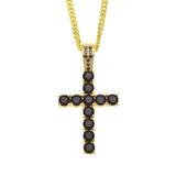 Jewelry Cross Pendant Necklace Copper Set Zircon Crosses Royalty Spectrum