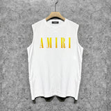 Amiri tank top gradient simple letter printing