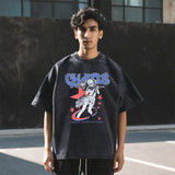 Mens Vintage T Shirt Old Short Sleeve T-Shirt Men