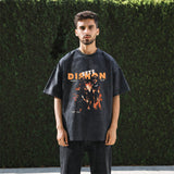 Mens Vintage T Shirt Short Sleeve T-Shirt Men