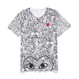 CDG Be Kind T Shirt Cotton Short-Sleeved T-shirt for Men