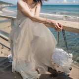 Beach Dresses Travel Sexy Halter Suspender