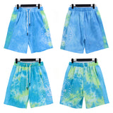 Palm Angle T Shirts Splash-Ink Tie-Dye Sports Beach Pants