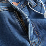 Women Jeans Fleece-lined Tight-Fit Slim-Fit Figure Flattering