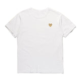 CDG Be Kind T Shirt T-shirt Peach Heart Men's and Women's round Neck Cotton Short Sleeve