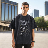 Mens Vintage T-Shirt Printed Short Sleeve T-Shirt