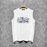 Amiri tank top caiyun pegasus printing