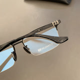 CHH Chrome Hearts Glasses Pure Titanium Ultra Light Retro Versatile Half Frame Business Myopia Glasses Frame