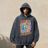 Mens Vintage Hoodie Retro Sweater Men Hooded