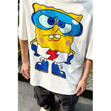 Unisex T-Shirts SpongeBob SquarePants Cartoon Printed Cotton T-Shirt