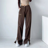 Women Jeans Loose Embroidered Retro
