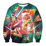 Black Christmas Sweater Vertical Stripes 3D Printed Sweater