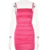 Women Dress Sexy Hot Girl Pleated Temperament