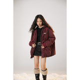 Unisex Coat Hooded Jacket Loose Winter Warm Couple