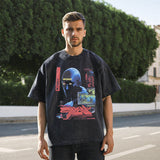 Mens Vintage T Shirt Short Sleeve T-Shirt Men Hip Hop