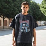 Mens Vintage T-Shirt Summer Short Sleeve T-Shirt