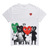 CDG Be Kind T Shirt Lay Love round Neck Pure Cotton Couple Style