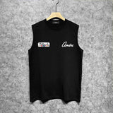 Amiri tank top billiards sketch printing