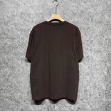 Amiri t shirts flame gold letterprinting short sleeves