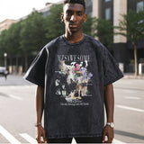 Mens Vintage T Shirt Summer Short Sleeve T-Shirt for Men and Women