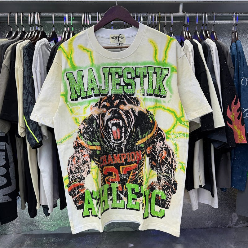 MAJESTIK T Shirts The World Dogg Graphic Hot Diamond