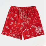 Eric Emanuel EE Shorts Cashew Flower Retro Mesh Shorts Summer Sports Casual Swimsuit Quick Drying