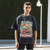 Mens Vintage T Shirt Short Sleeve T-Shirt Men's and Women's