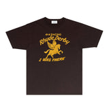 Rhude T Shirts Printed Trendy Pure Cotton