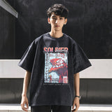 Mens Vintage T-Shirt Retro Short Sleeve T-Shirt