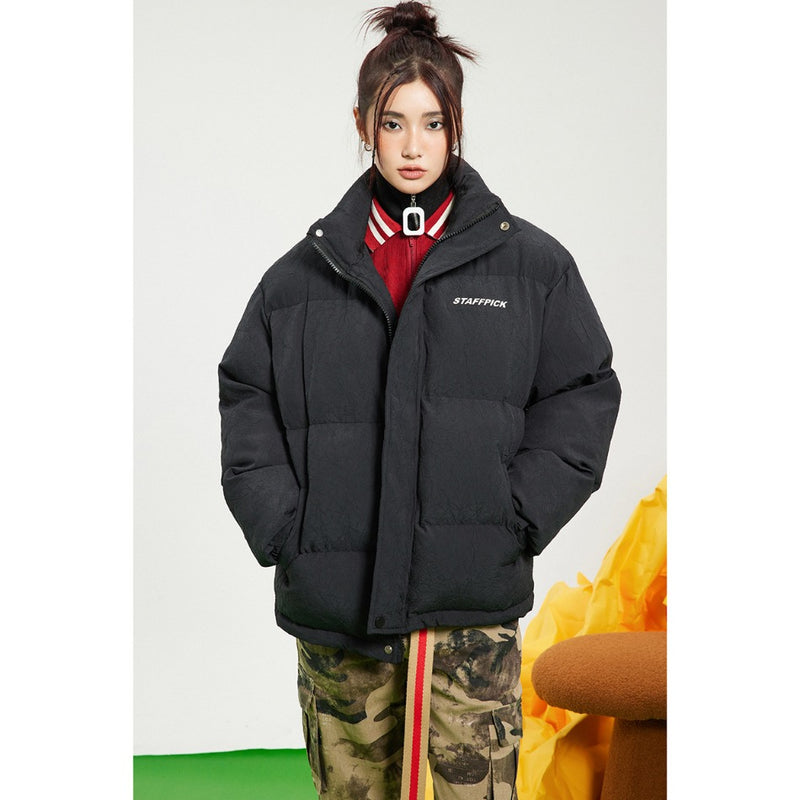 Unisex Coat Thickened Coat Couple Warm Cotton-Padded Coat