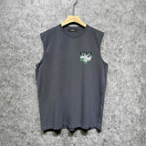 Amiri tank top pink parrot printing