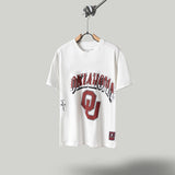 Travis Scott T Shirts x Mitchell x Ness Oklahoma Sooners Hand-Drawn Short Sleeve