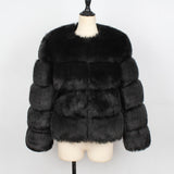 Women Fur Jacket Fashion Plush Coat