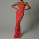 Women Dress Bodycon Chest-Highlight Sling Dress Women